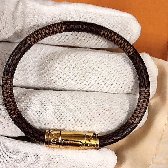 Louis Vuitton Bracelet Confidential Monogram Brown AUTHENTIC - Picture 8 of 11